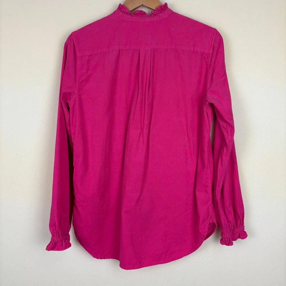 J.Crew Women's Button Up Top‎ SZ 2/XS Pink